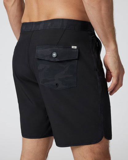 Cruise Boardshort Men's Black Swim Trunks - Vuori