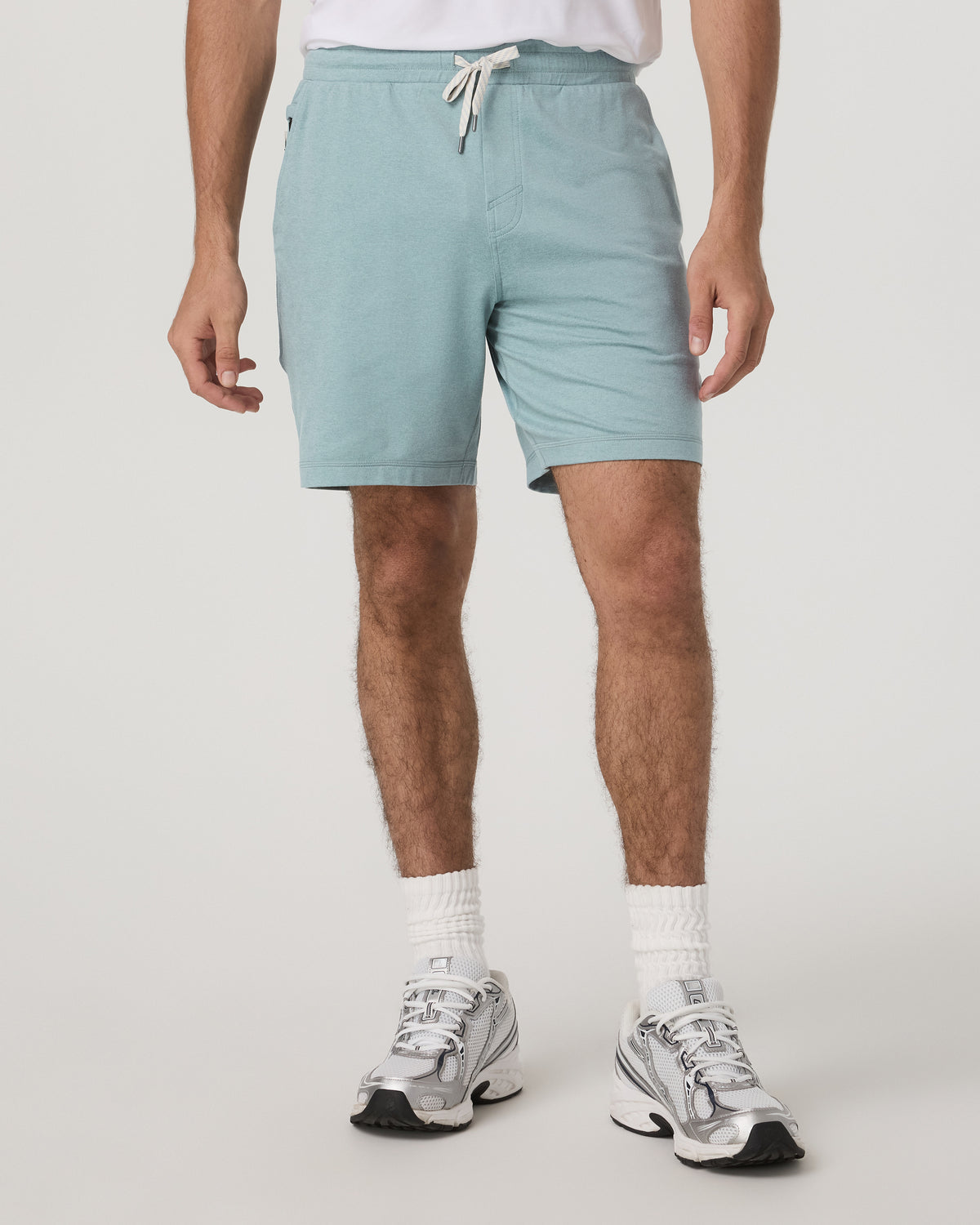Men's Ponto Performance Short 7" Misty Blue Heather - Vuori
