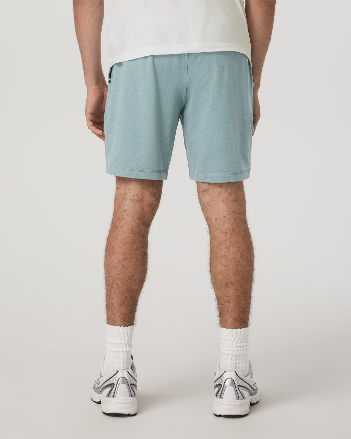 Men's Ponto Performance Short 7" Misty Blue Heather - Vuori