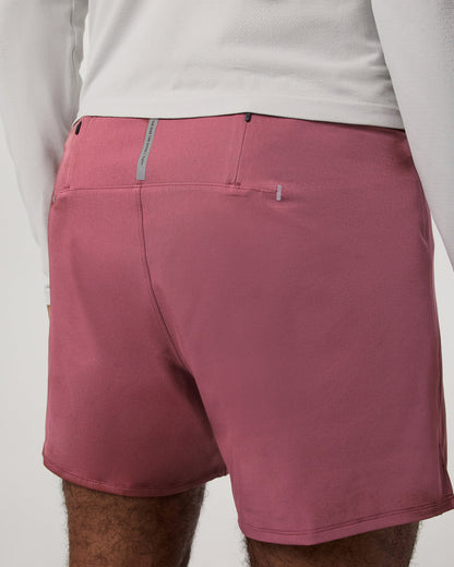 Qualify Short Lined 5" Men's Berry Performance Shorts - Vuori