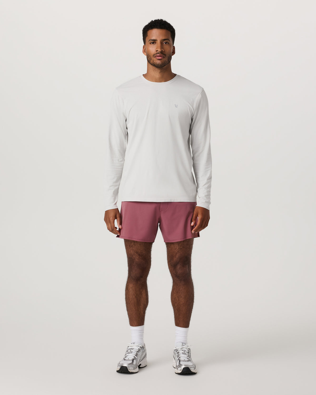 Qualify Short Lined 5" Men's Berry Performance Shorts - Vuori