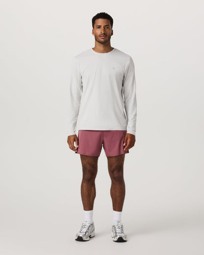 Qualify Short Lined 5" Men's Berry Performance Shorts - Vuori