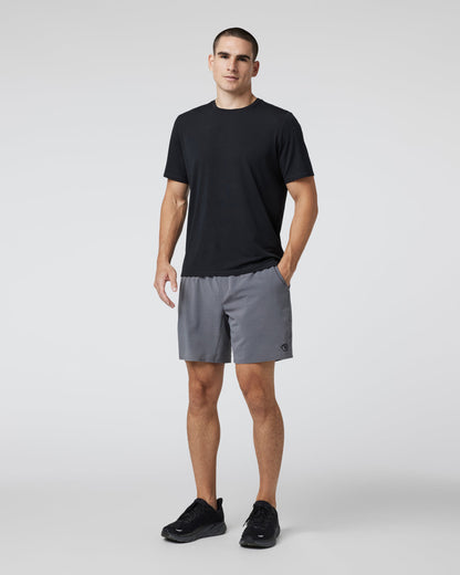 Elevate Kore Short Lined 7" Men's Zinc Performance Shorts - Vuori