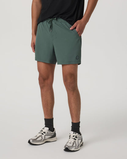 Kore Short Lined 5" Men's Agate Green Athletic Shorts - Vuori