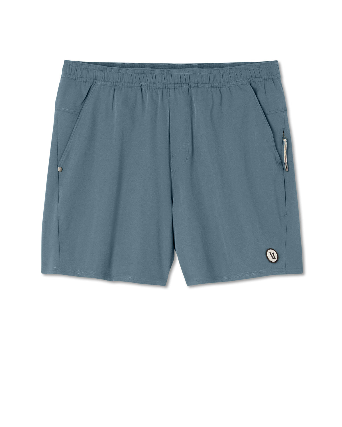 Maverick Volley Short Lined Men's Blue Sea Hybrid Shorts - Vuori