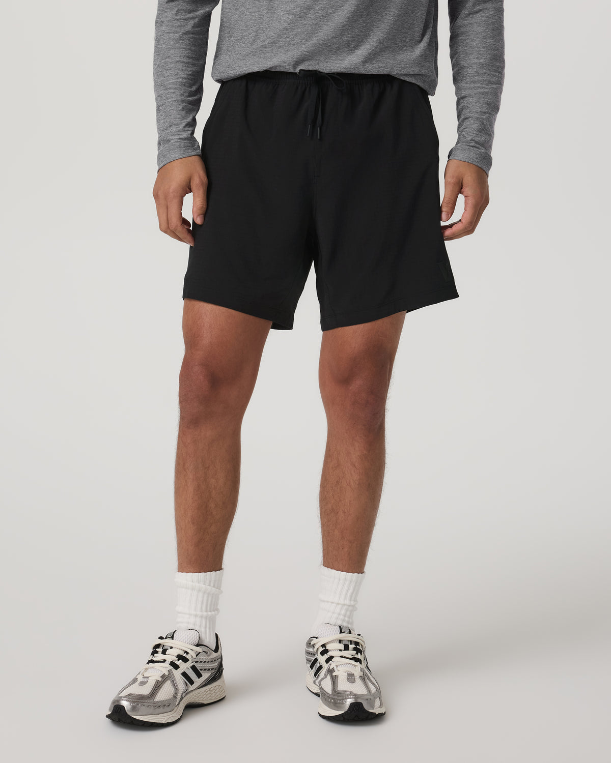 HardKore Short Lined 7" Men's Black Performance Shorts - Vuori