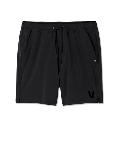 HardKore Short Lined 7" Men's Black Performance Shorts - Vuori
