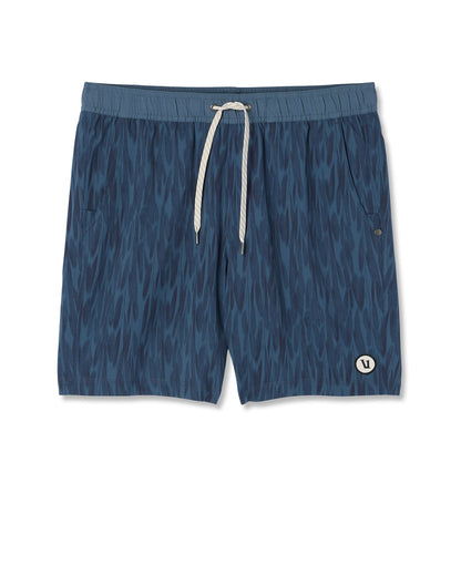 Kore Short Lined 7" Men's Shorts in Blue Sea Pampas - Vuori