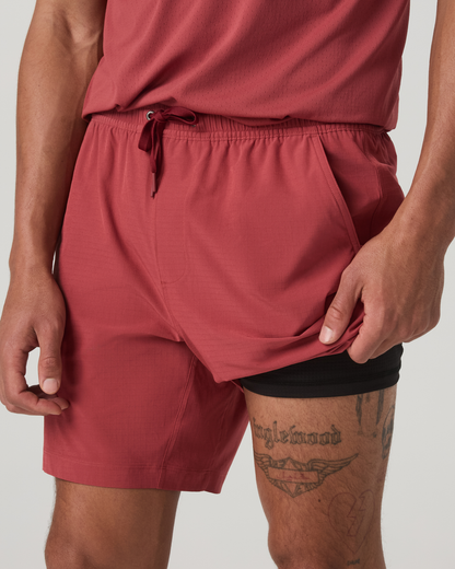 HardKore Short Lined 7" Men's Fire Performance Shorts - Vuori