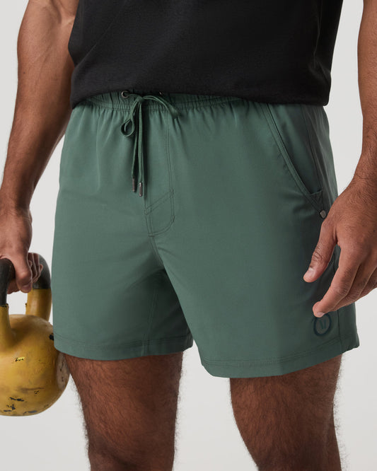 Kore Short Unlined 5" Men's Agate Green Athletic Shorts - Vuori