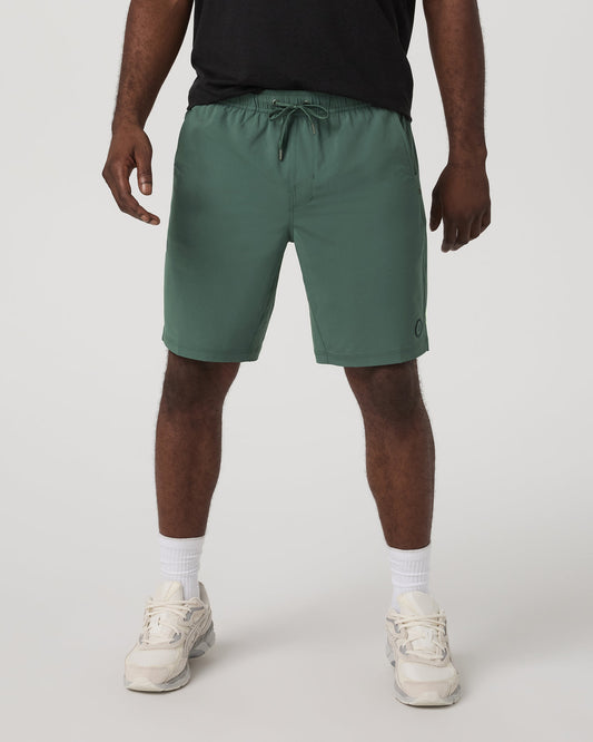 Kore Short Lined 9" Men's Agate Green Tonal Shorts - Vuori