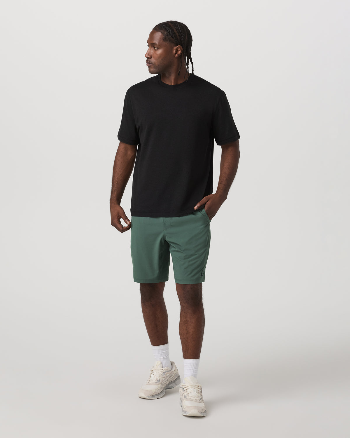 Kore Short Lined 9" Men's Agate Green Tonal Shorts - Vuori