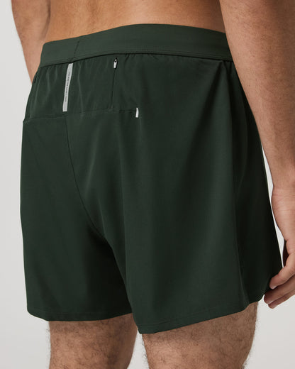 Qualify Short Lined 5" Men's Deep Forest Training Shorts - Vuori