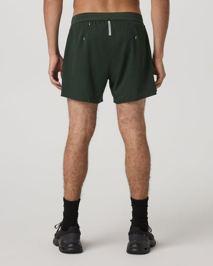 Qualify Short Lined 5" Men's Deep Forest Training Shorts - Vuori