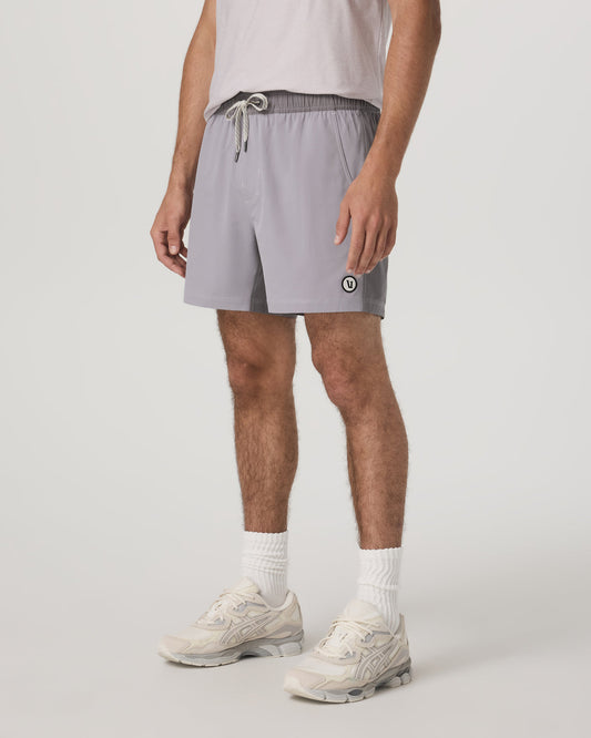 Kore Short Lined 5" Men's Cinder Color Block Fit Shorts - Vuori
