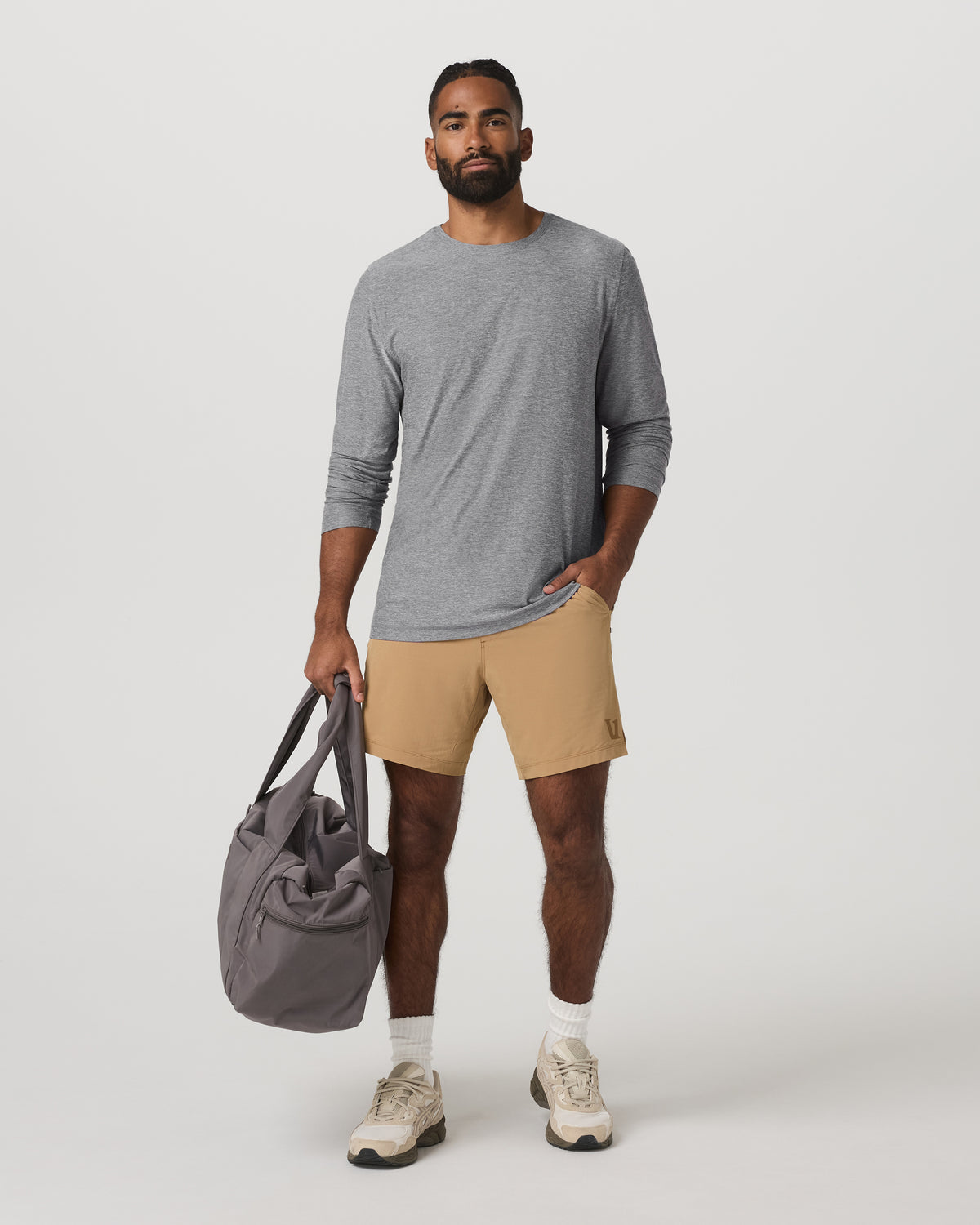 HardKore Short Lined 7" Men's Burlap Performance Shorts - Vuori