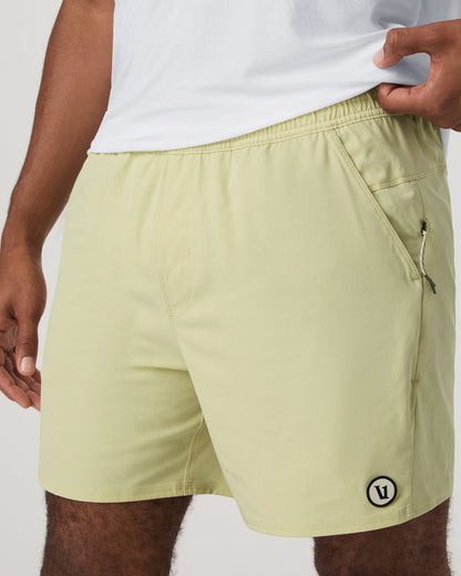 Maverick Volley Short Lined Men's Seed Hybrid Shorts - Vuori