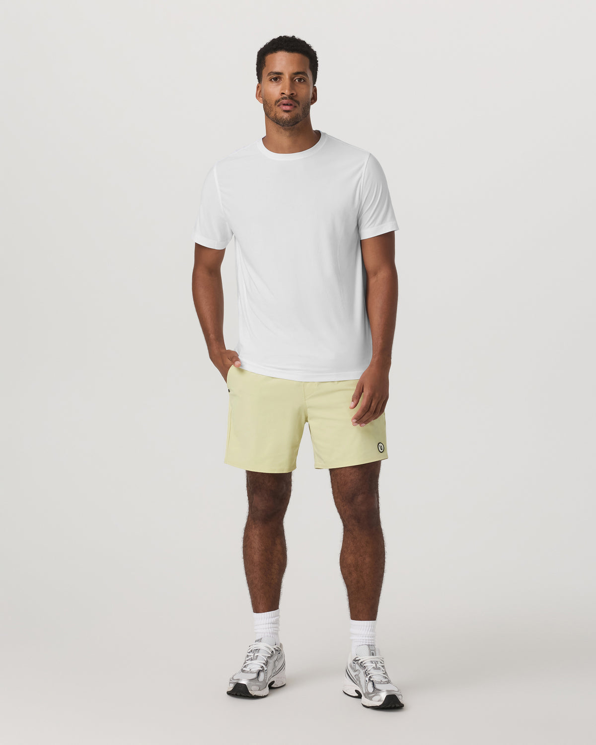 Maverick Volley Short Lined Men's Seed Hybrid Shorts - Vuori