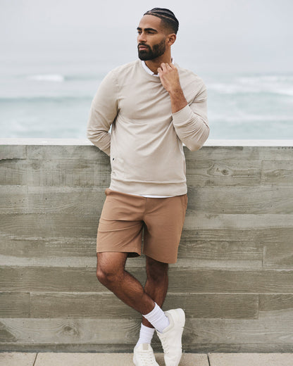 Meta Short 8" Men's Pecan Classic Chino Shorts - Vuori