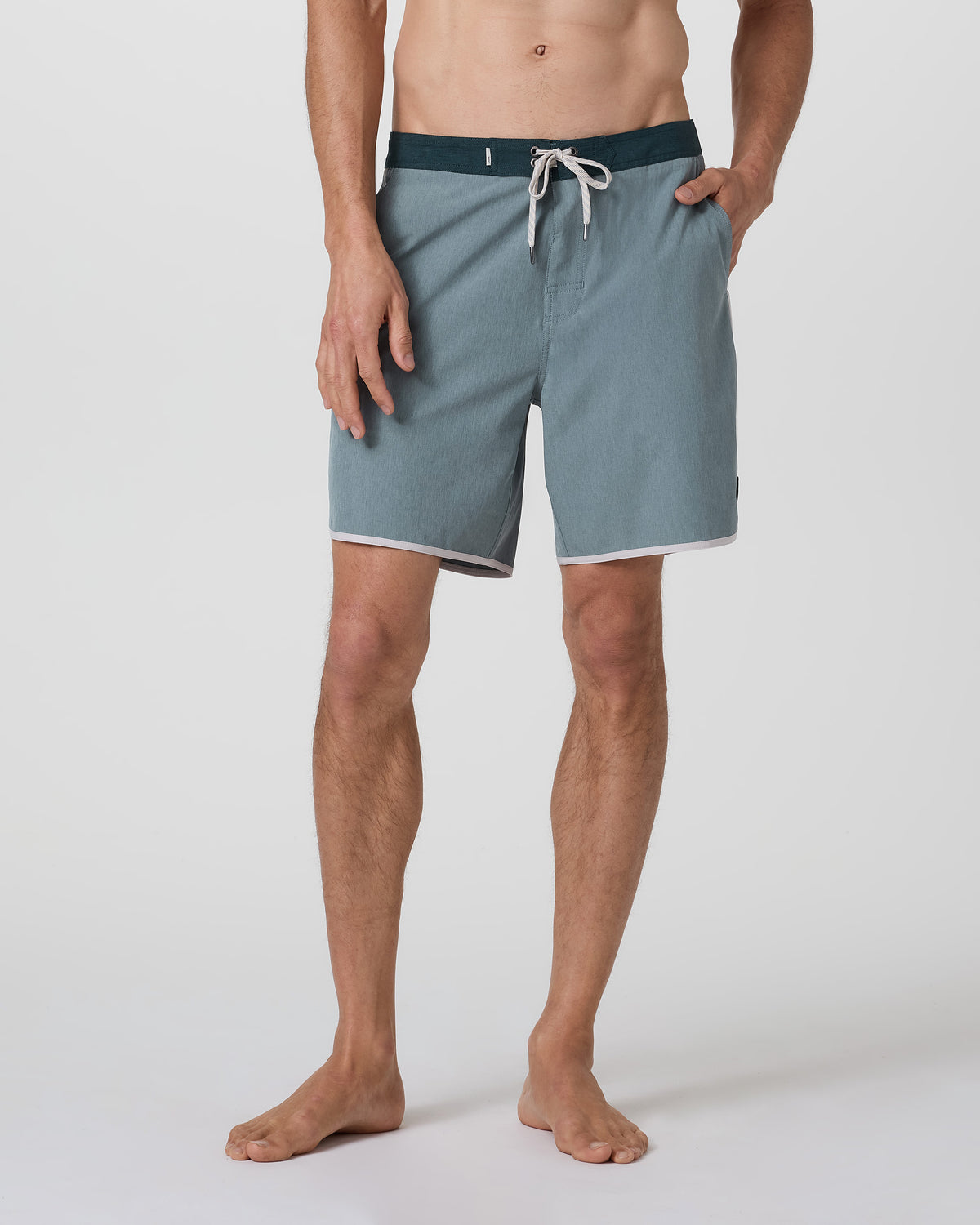 Cruise Boardshort Dusty Blue Linen Texture - Vuori