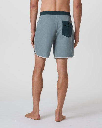 Cruise Boardshort Dusty Blue Linen Texture - Vuori