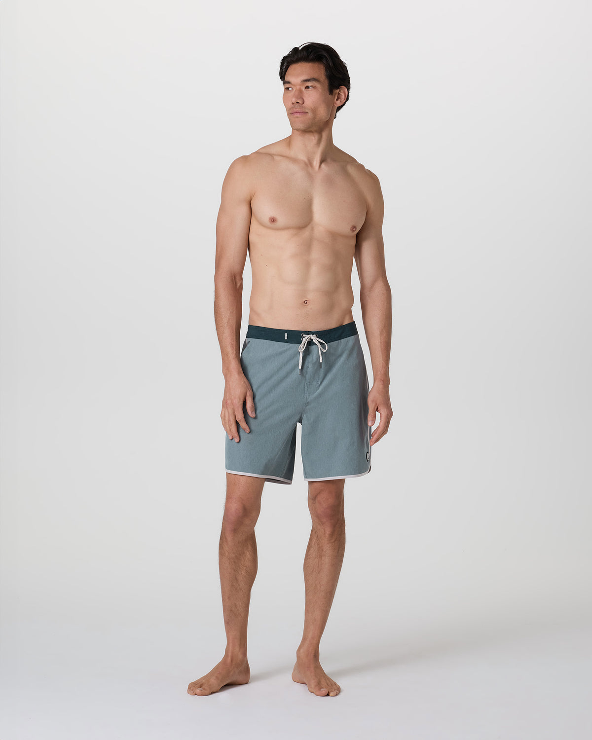 Cruise Boardshort Dusty Blue Linen Texture - Vuori