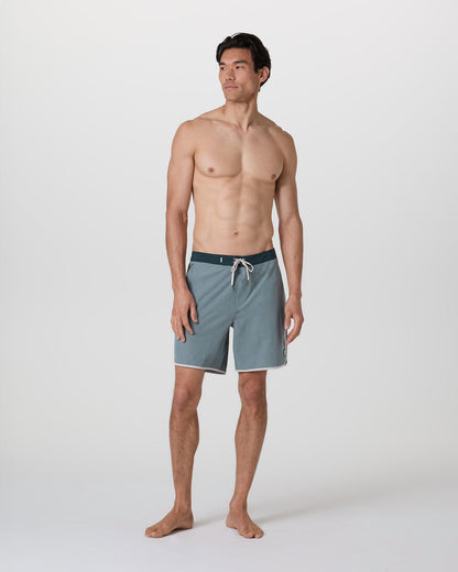 Cruise Boardshort Dusty Blue Linen Texture - Vuori