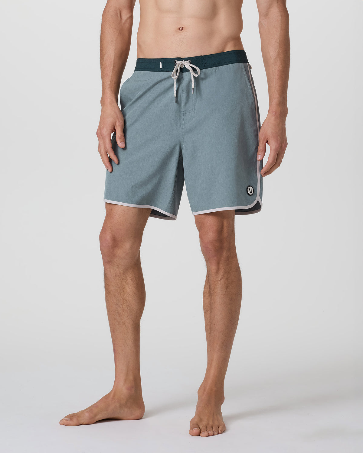 Cruise Boardshort Dusty Blue Linen Texture - Vuori