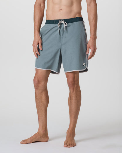 Cruise Boardshort Dusty Blue Linen Texture - Vuori