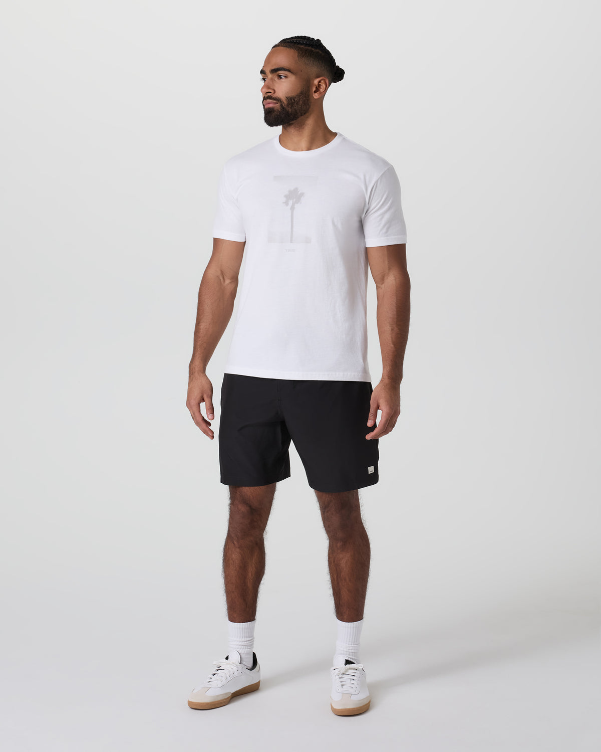 Banks Session Short 7" Black - Vuori