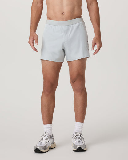 Qualify Short Lined 5" Men's Sky Grey Training Shorts - Vuori