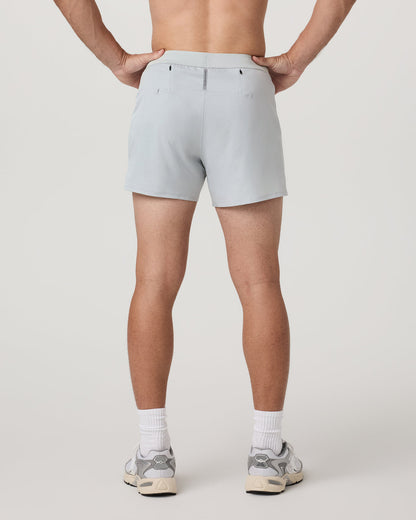 Qualify Short Lined 5" Men's Sky Grey Training Shorts - Vuori