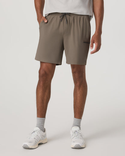 Grafton Short Unlined 7" Men's Training Shorts in Bark - Vuori
