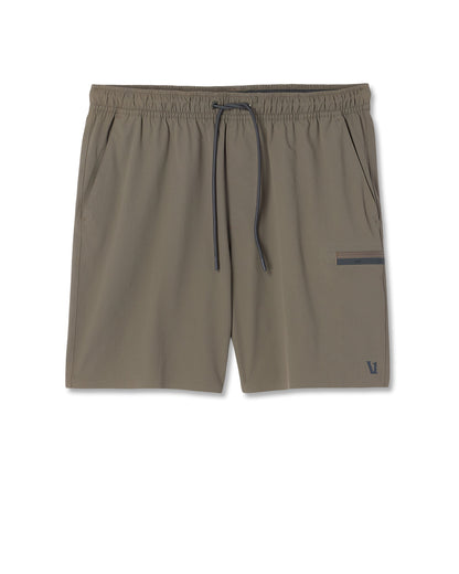 Grafton Short Unlined 7" Men's Training Shorts in Bark - Vuori