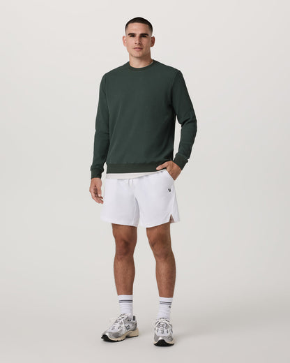 Crosscourt Short Unlined 7" Men's White Tennis Shorts - Vuori