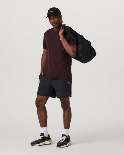 Crosscourt Short Unlined 7" Men's Black Tennis Shorts - Vuori