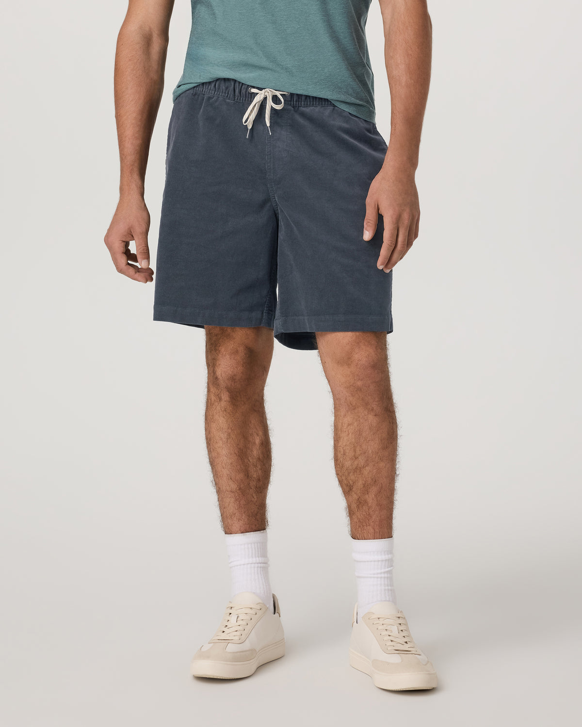 Optimist Elastic Waist Short 8" Men's Charcoal Shorts - Vuori