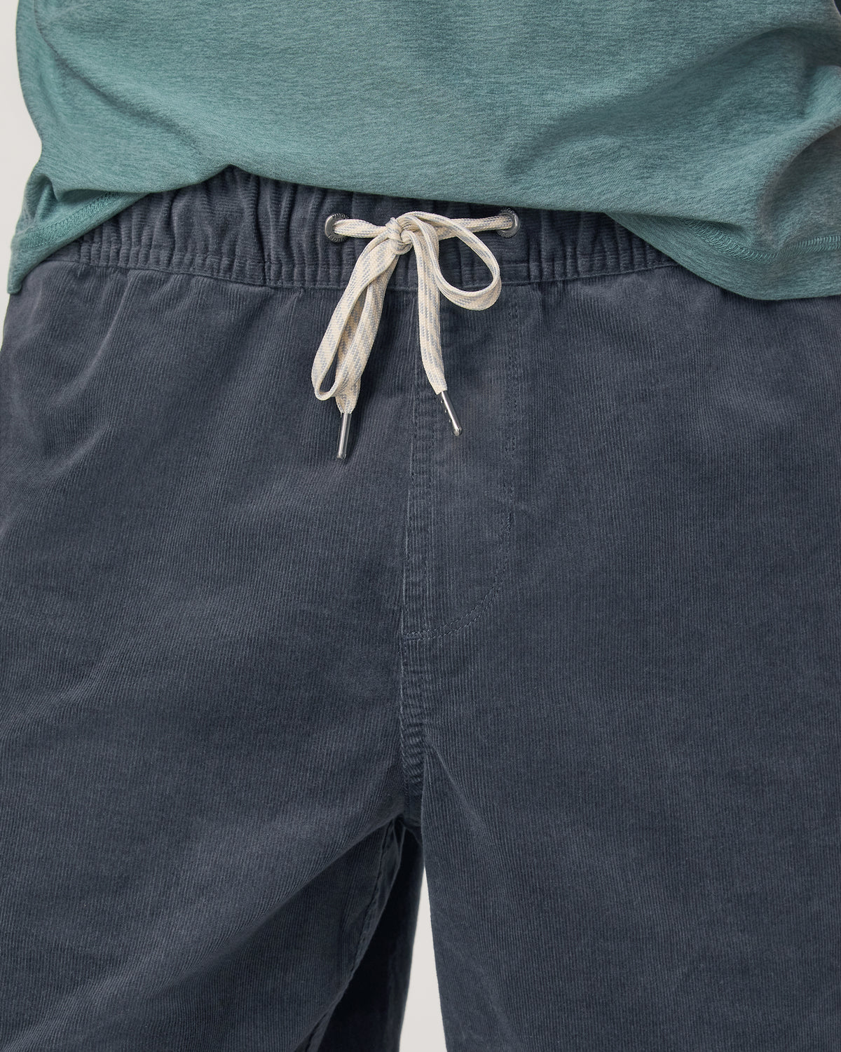 Optimist Elastic Waist Short 8" Men's Charcoal Shorts - Vuori