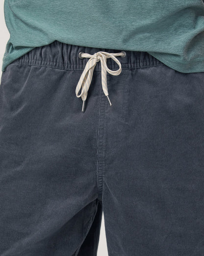 Optimist Elastic Waist Short 8" Men's Charcoal Shorts - Vuori