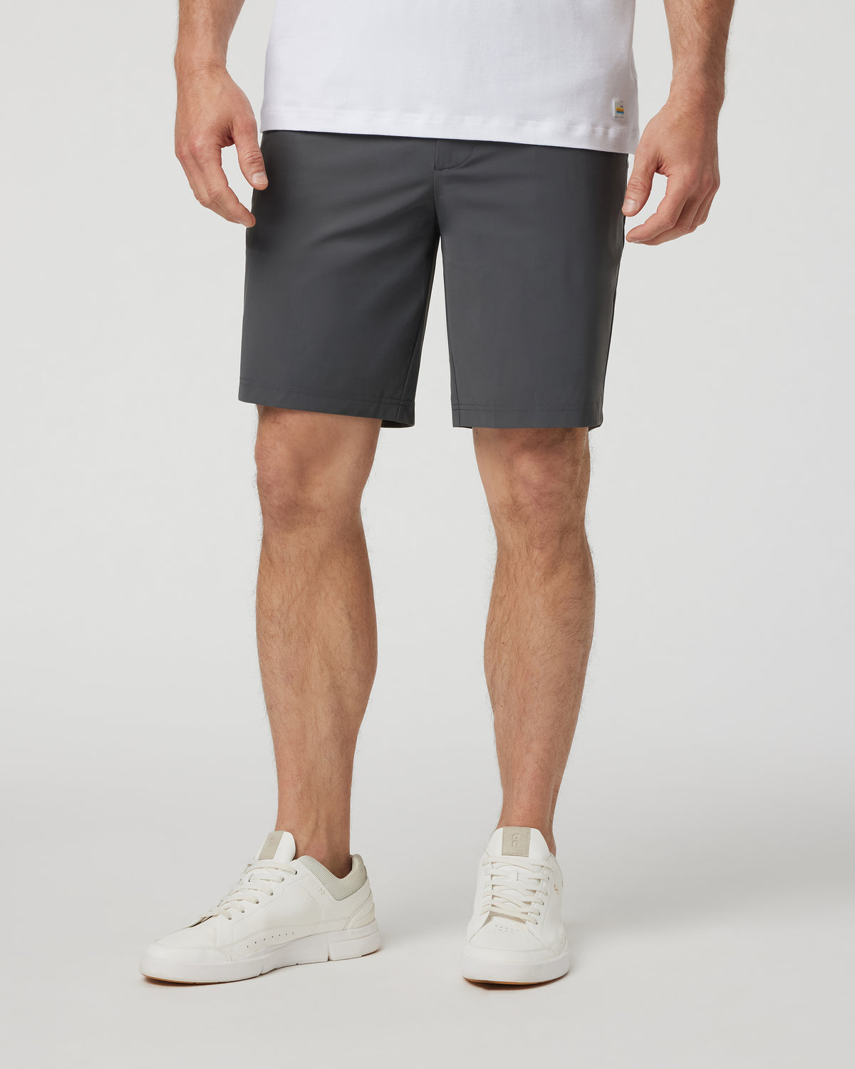 Fleet Chino Short 8" Men's Charcoal Shorts - Vuori