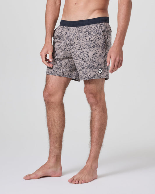 Maverick Volley Short Men's Mocha Sand Hybrid Shorts - Vuori