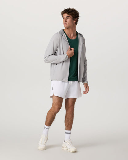Crosscourt Short Unlined 5" Men's White Tennis Shorts - Vuori