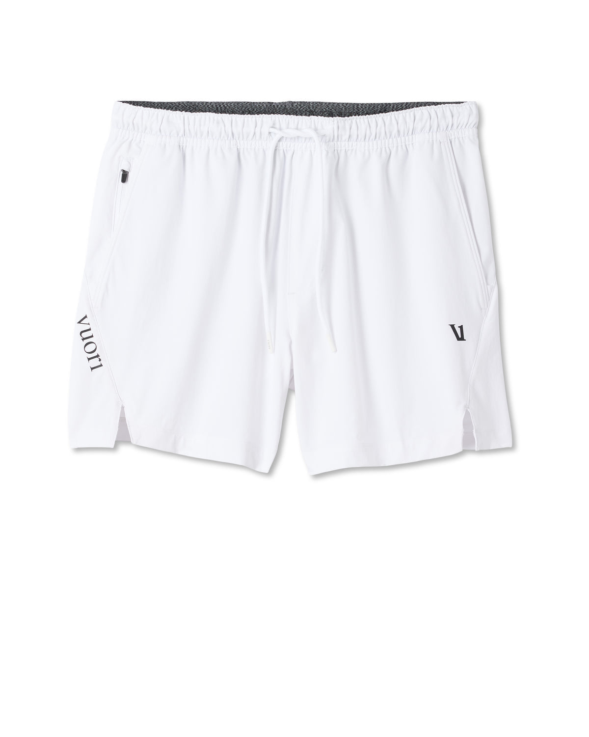Crosscourt Short Unlined 5" Men's White Tennis Shorts - Vuori