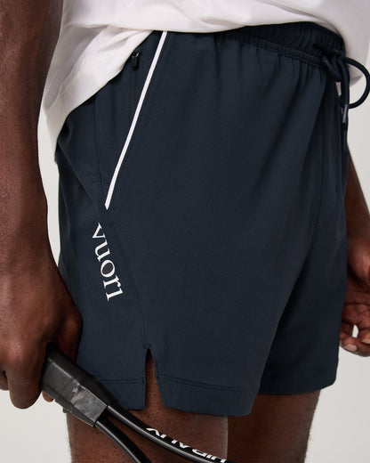 Crosscourt Short Unlined 5" Men's Navy Tennis Shorts - Vuori