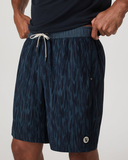 Kore Short Unlined 9" Men's Blue Sea Pampas Shorts - Vuori