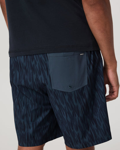 Kore Short Unlined 9" Men's Blue Sea Pampas Shorts - Vuori