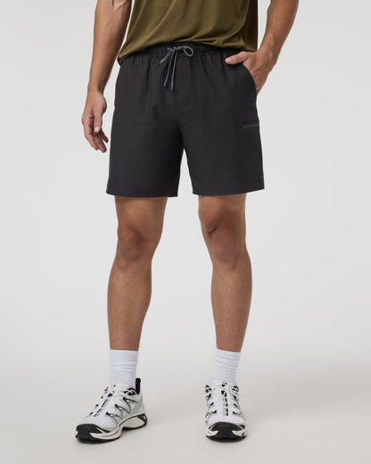 Grafton Short Lined Classic Fit 7" Black - Vuori