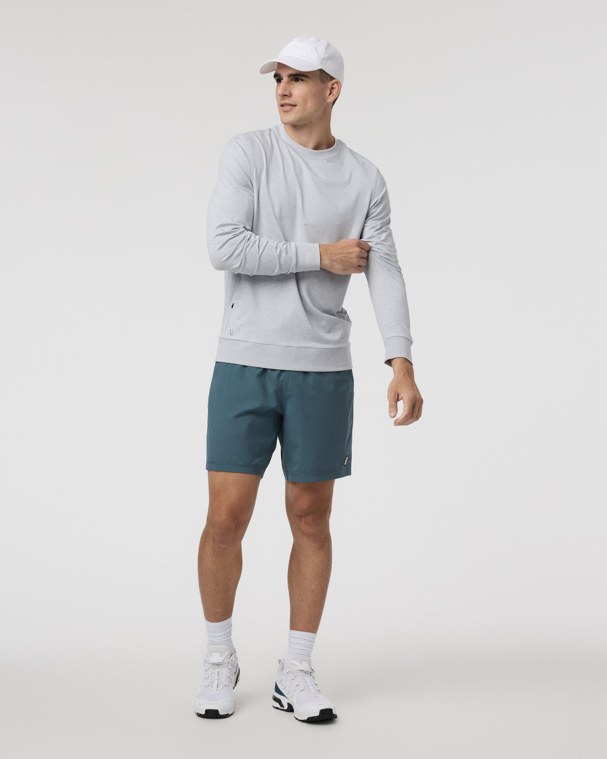Kore Short Lined 7" Men's Light Deep Sea Athletic Shorts - Vuori