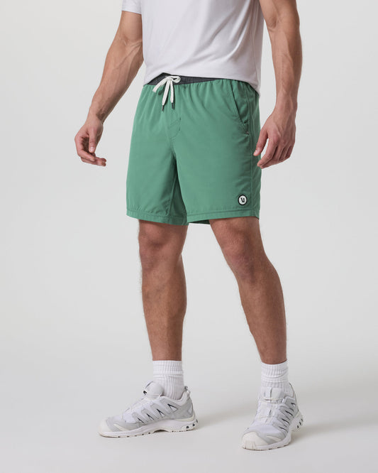 Kore Short Lined 7" Men's Hedge Green Athletic Shorts - Vuori
