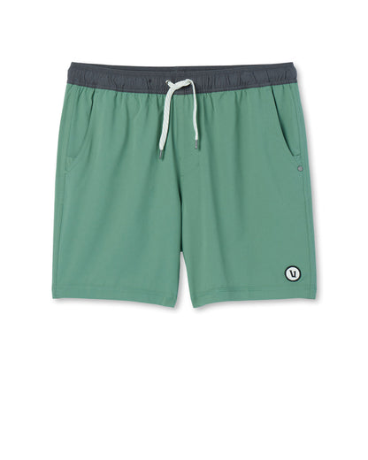 Kore Short Lined 7" Men's Hedge Green Athletic Shorts - Vuori